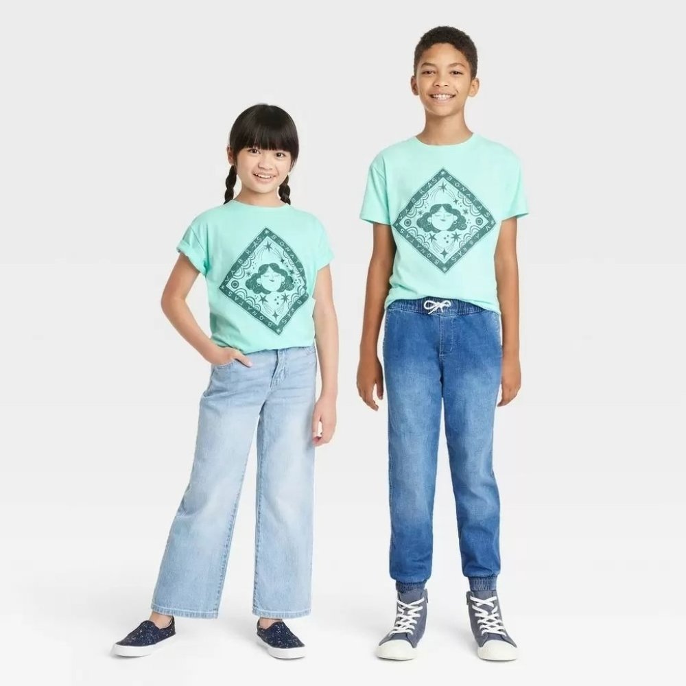 Latino Heritage Month Kids JZD Vibras Bonita Short Sleeve T-Shirt Size M Medium
